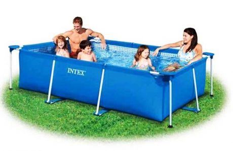 Каркасный бассейн 220х150х60см, INTEX