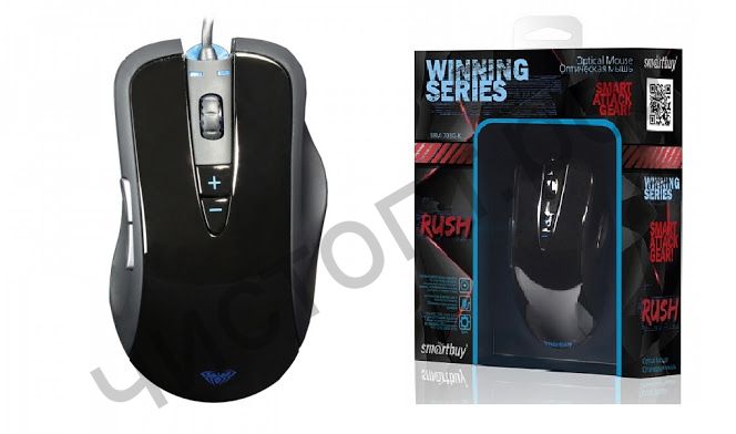 Мышь провод. игров. Smartbuy RUSH 703 черная (SBM-703G-K)