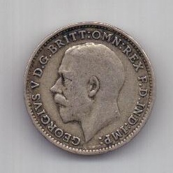 3 пенса 1920 г. Великобритания
