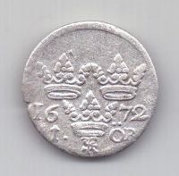 1 оре (эре) 1672 г. Швеция