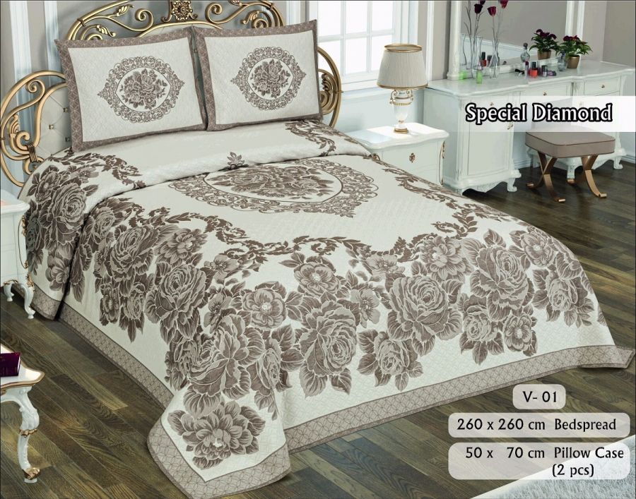 Покрывало жаккард "NAZSU" DIAMOND 250x260 (50x70+5)*2см