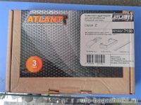 Багажник на крышу Mitsubishi Outlander 3 (без рейлингов), Атлант, крыловидные дуги