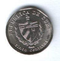 5 сентаво 2009 г. Куба