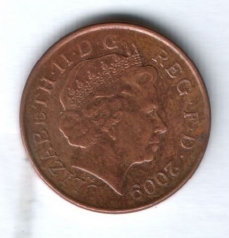 1 пенни 2009 г. Великобритания