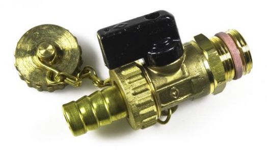 Миникран шаровой д/слива G1/2' DN10 PN16 Bugatti