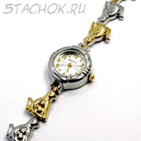 Часы женские "Кошки фараона" (на браслете)