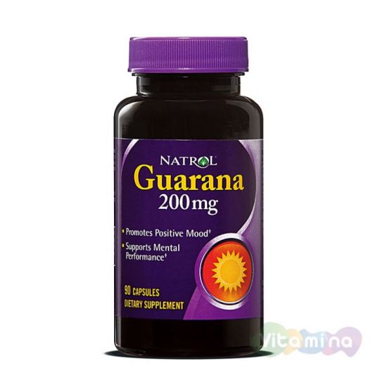 Natrol Гуарана Guarana, 90 капс