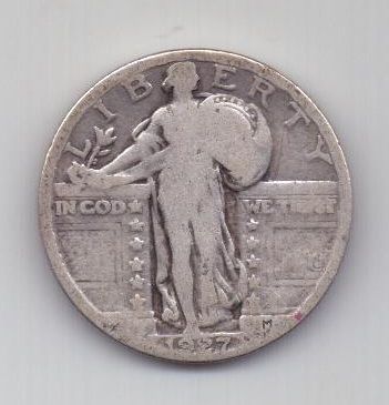 1/4 доллара 1927 г. США
