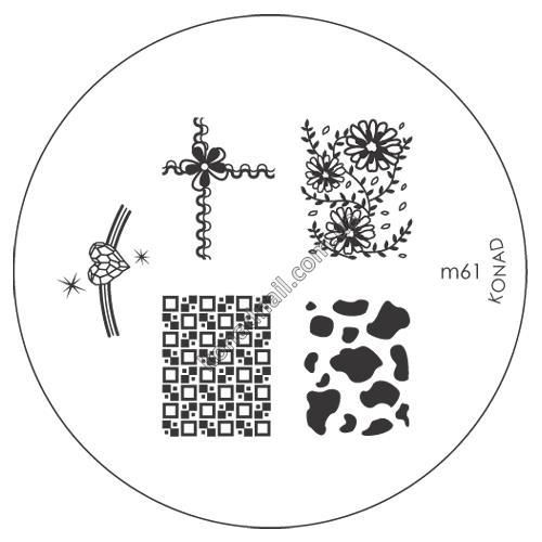Диск для стемпинга Конад (трафарет) М 61