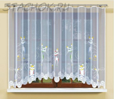 Штора "Царские кошки"