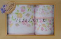 Полянка 34х34+34х76+70х140 полотенце в бол. беж. коробке E13-81