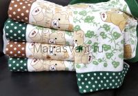 B-2079-Мишки Зеленые 50х90 (5 шт )  Япония-BOLANGDE полотенце LIKE TEXTILE