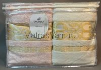 Б-016  Бамбук махра Кайма-Вензель С бахрамой  70х140 (6шт) 500гр. полотенце Бултекс  Атлас