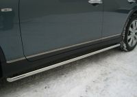 Пороги труба d42 (вариант 3) Infiniti EX 35 2007-