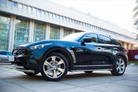 INFINITI FX 37-QX70 2010- пороги труба d42 (вариант 3) IF7T-0007703