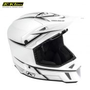 Шлем Klim F3 Cross White Black Pinstripes