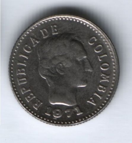 10 сентаво 1971 г. Колумбия