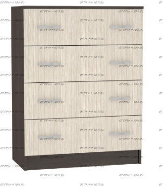 Комод 4 ящика КМ-554 (105х42х80)