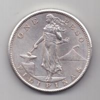 1 песо 1907 г. UNC Филиппины (США)