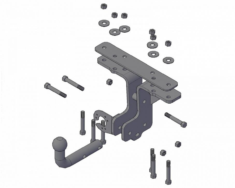 Фаркоп "Трейлер" для Nissan Pathfinder с 2005 по 2014 года выпуска (3-е поколение)