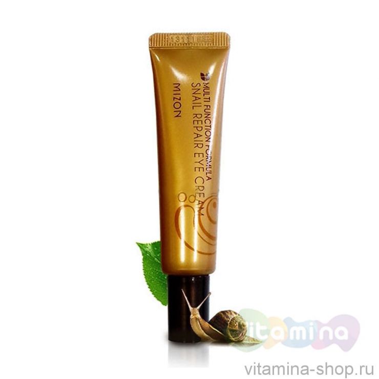 Крем для глаз с экстрактом улитки - Mizon Snail repair eye cream 15 ml