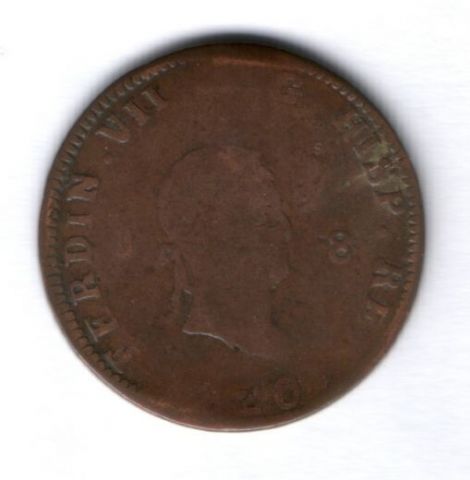 8 мараведи 1820 г. Испания