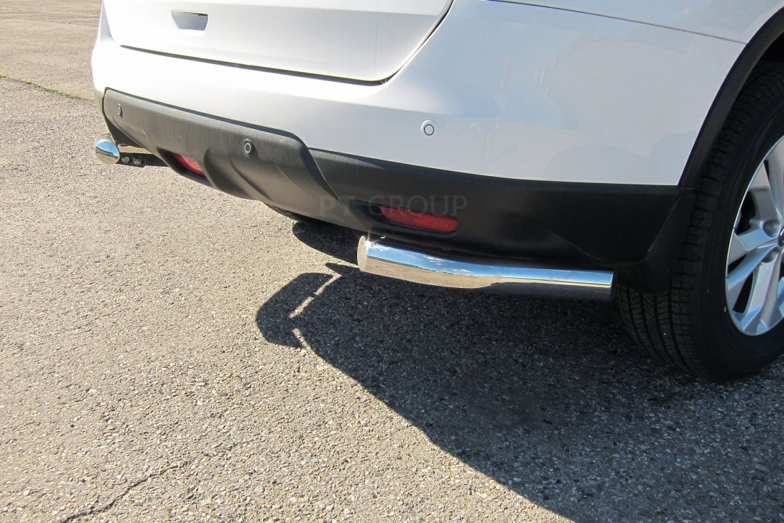 Защита заднего бампера угловая 63мм (НПС) NISSAN X-TRAIL 2015-