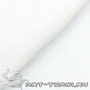 Трикотажная ткань Интерлок цвет Белый 50*30 см.