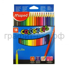 Карандаши цв.18цв.Maped Colotpeps 183218