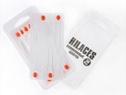 Cиликоновые шнурки для обуви Hilaces цвет Белый/Красный в раскрытой упаковке