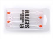 Cиликоновые шнурки для обуви Hilaces цвет Белый/Красный