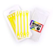 Светящиеся шнурки для обуви Hilaces цвет Желтый/Белый в раскрытой упаковке