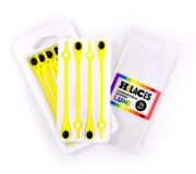 Светящиеся шнурки для обуви Hilaces цвет Желтый/Черный в раскрытой упаковке