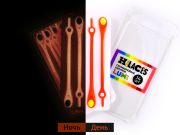 Светящиеся шнурки для обуви Hilaces цвет Оранжевый/Желтый день-ночь