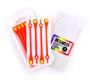 Светящиеся шнурки для обуви Hilaces цвет Оранжевый/Желтый в раскрытой упаковке