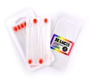 Светящиеся шнурки для обуви Hilaces цвет Прозрачный/Красный в раскрытой упаковке