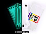 Светящиеся шнурки для обуви Hilaces цвет Прозрачный/Черный день-ночь