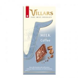 Шоколадка Молочный шоколад с кофейной крошкой Villars Milk Coffee - 100 г (Швейцария)