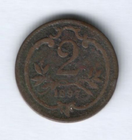 2 геллера 1897 г. Австрия