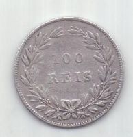 100 рейс 1877 г. редкий год. Португалия.