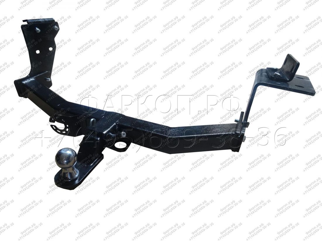 Фаркоп Hyundai Santa Fe 2012-2018 без подрезки бампера. Тип шара: E (легкосъемный шар под квадрат). Нагрузки: 3000/120 кг.