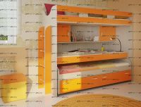 Кровать двухъярусная трансформер Фанки Кидз-22 СВ