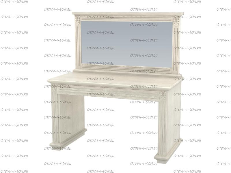 Стол туалетный с зеркалом Палермо Лайт Массив DreamLine (90х45х74)