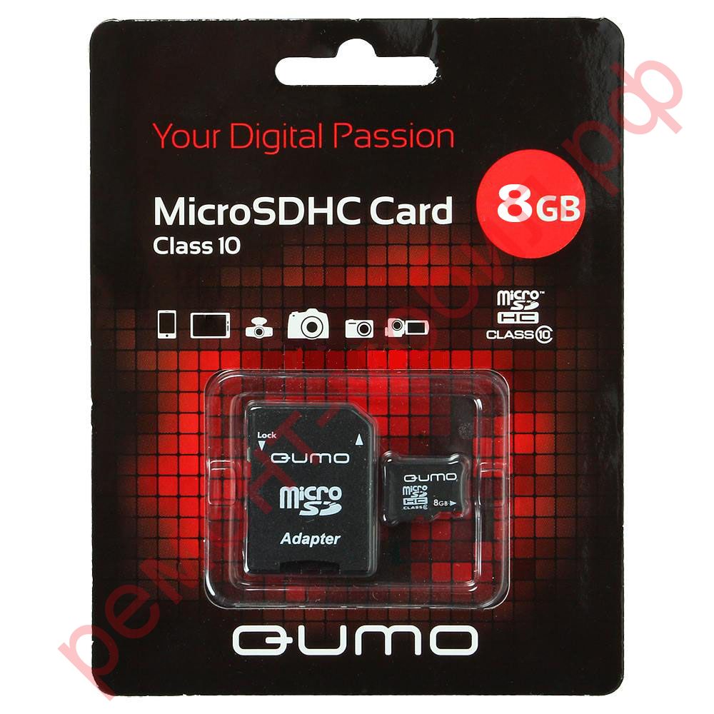 Карта памяти QUMO MicroSD 8 Гб