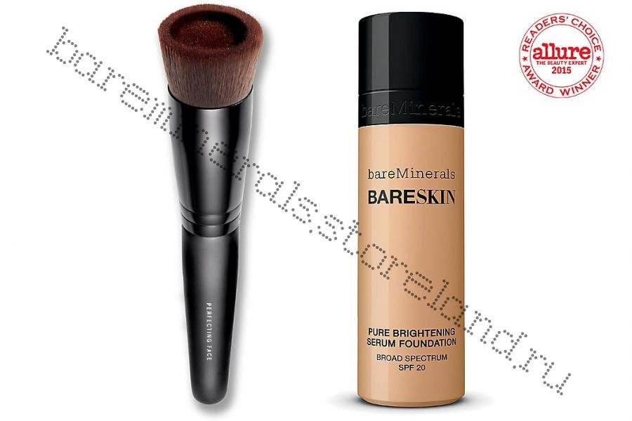 Пудра bareSkin SPF 20 + кисть для пудры баре скин