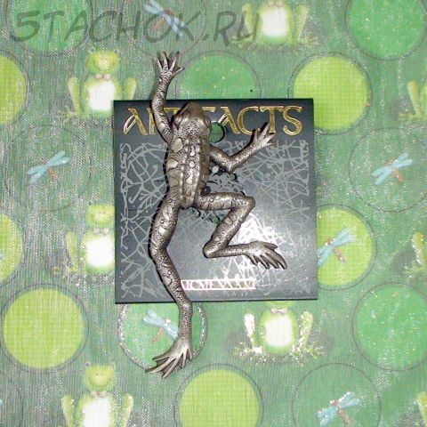 Брошь "Шагающая жаба" под олово