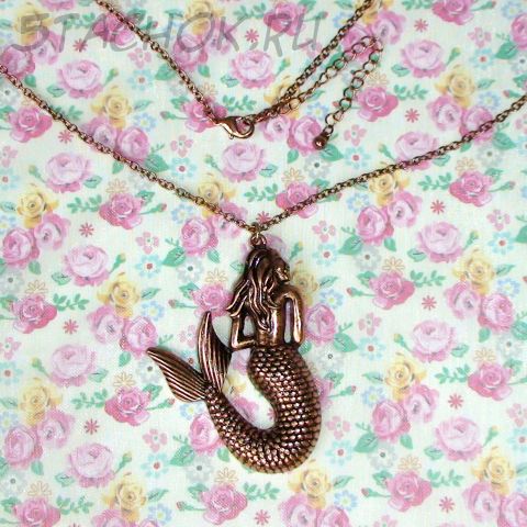 Колье "Русалка" под медь