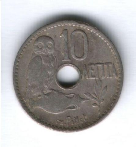 10 лепт 1912 г. Греция