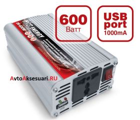 Автомобильный инвертор 12/220V 600W