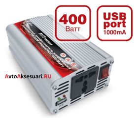 Автомобильный инвертор 12/220V 400W